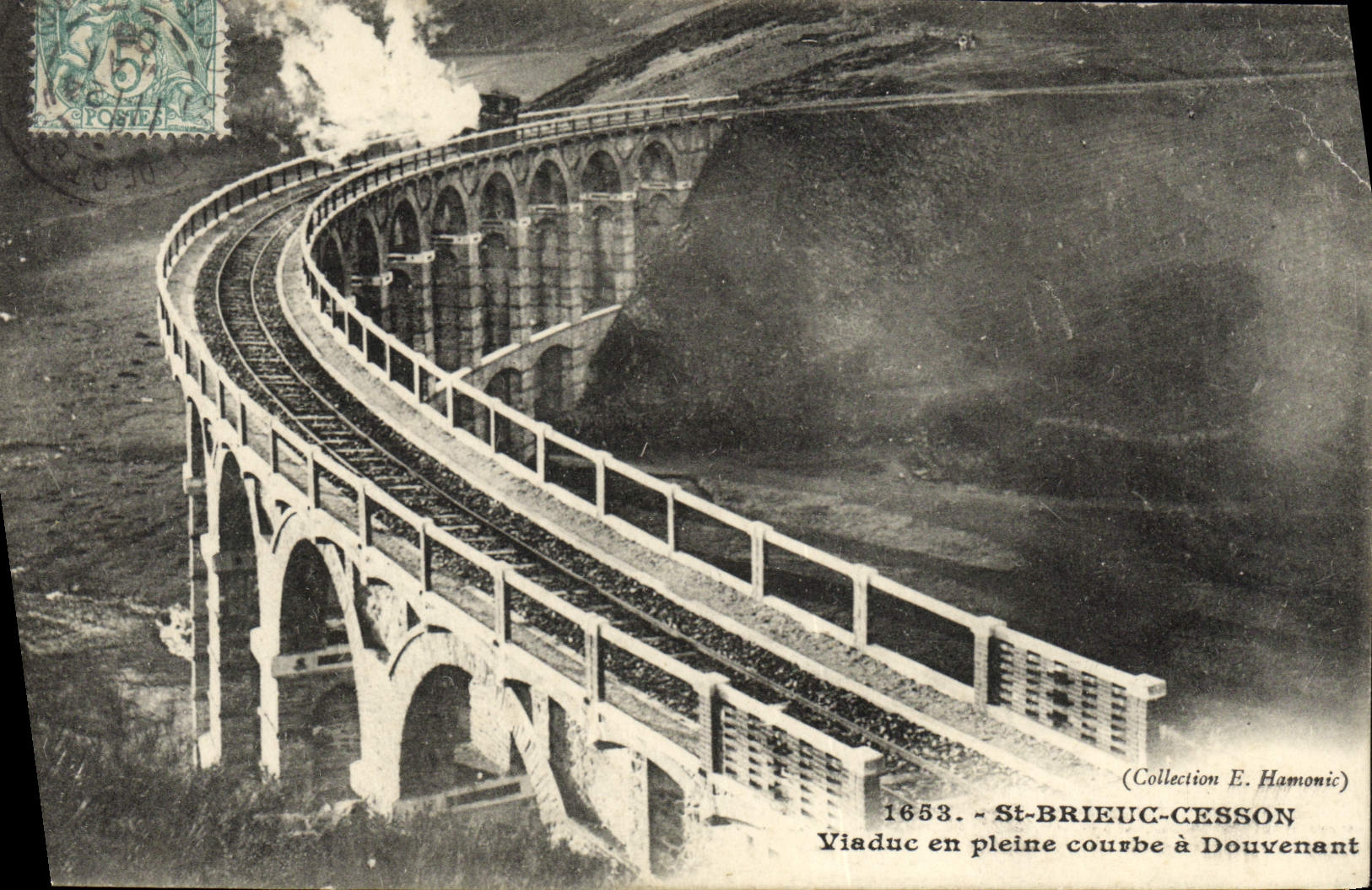 CPA Saint Brieuc Cesson Viaduc en Pleine Courbe a Douvenant