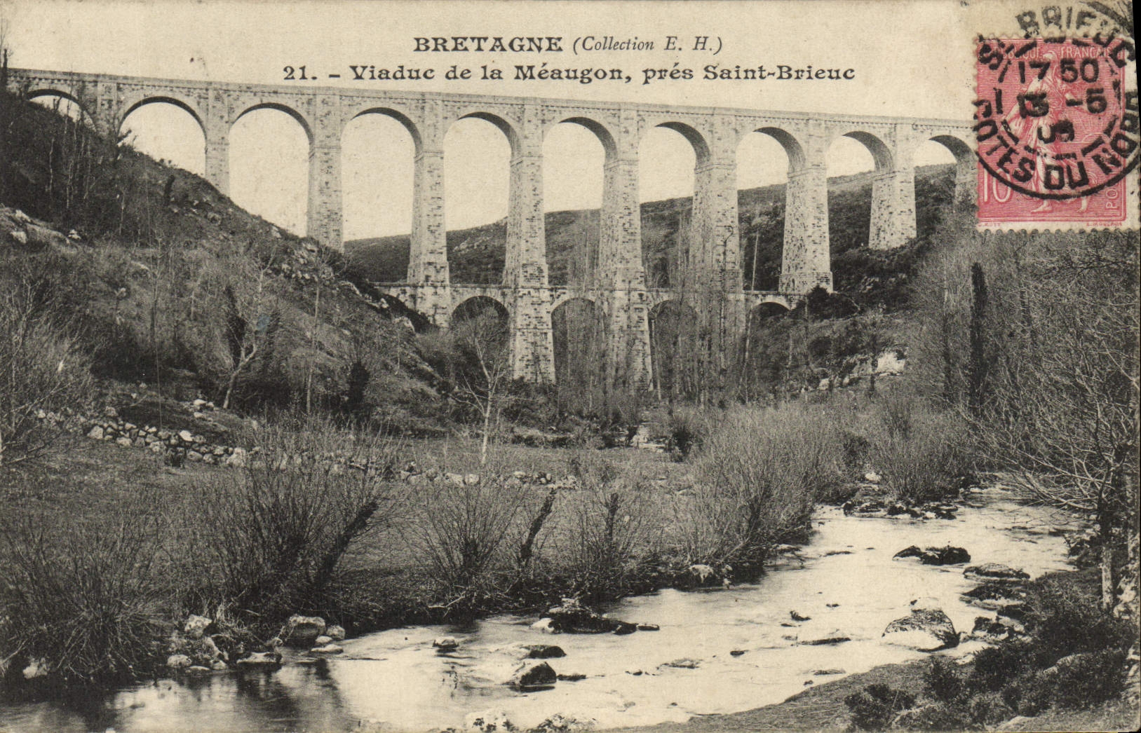 CPA Viaduc de la Meaugon pres Saint Brieuc