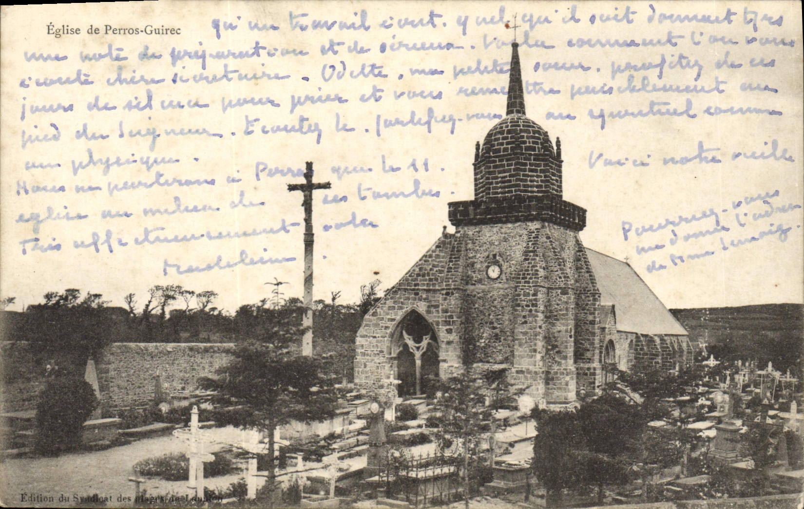 CPA Perros Guirec Eglise