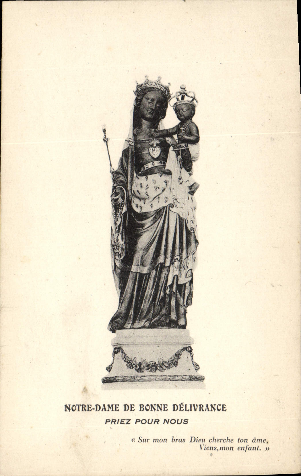 CPA Notre Dame De Bonne Delivrance Priez Pour Nous Vierge 