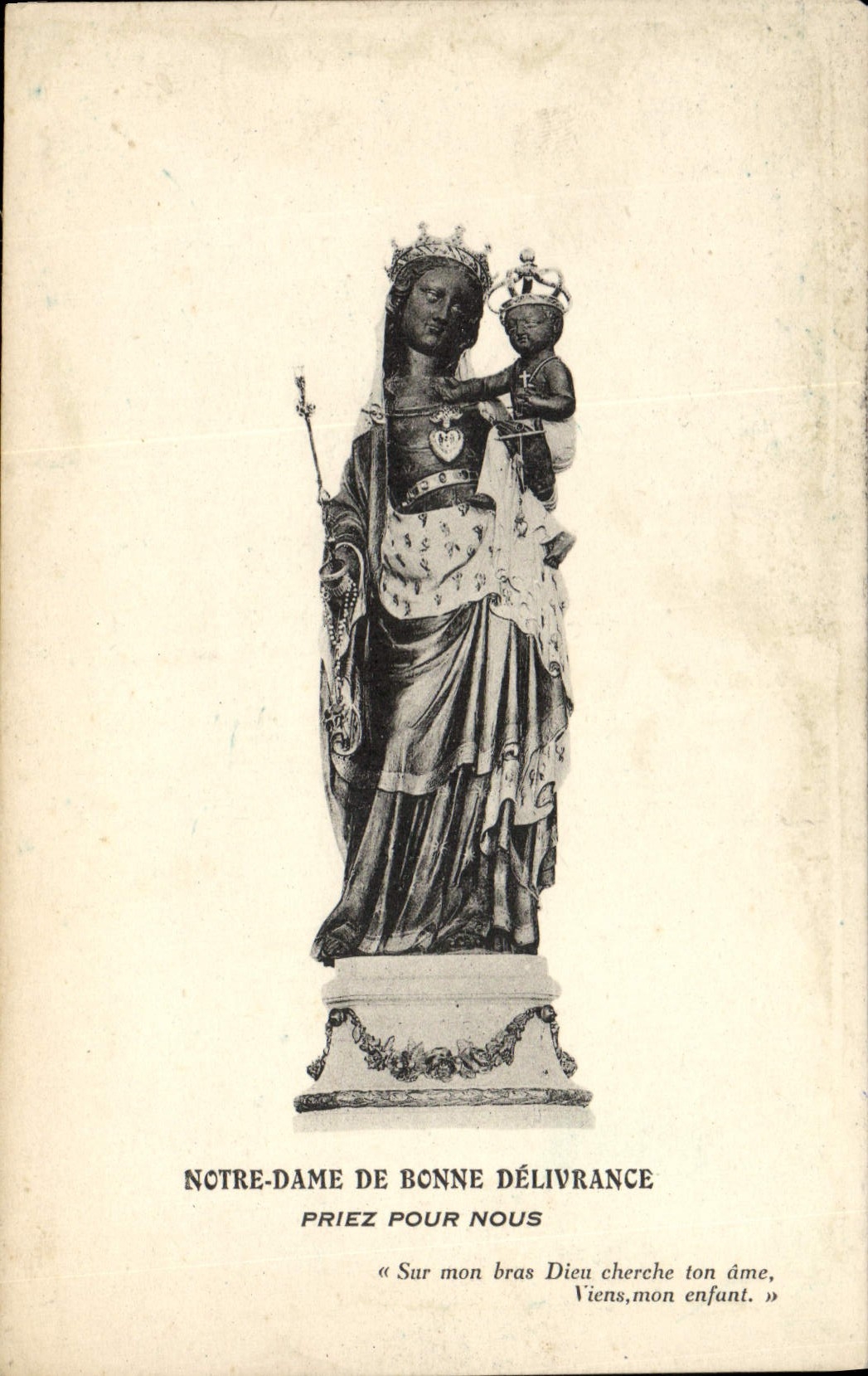 CPA Notre Dame De Bonne Delivrance Priez Pour Nous Vierge