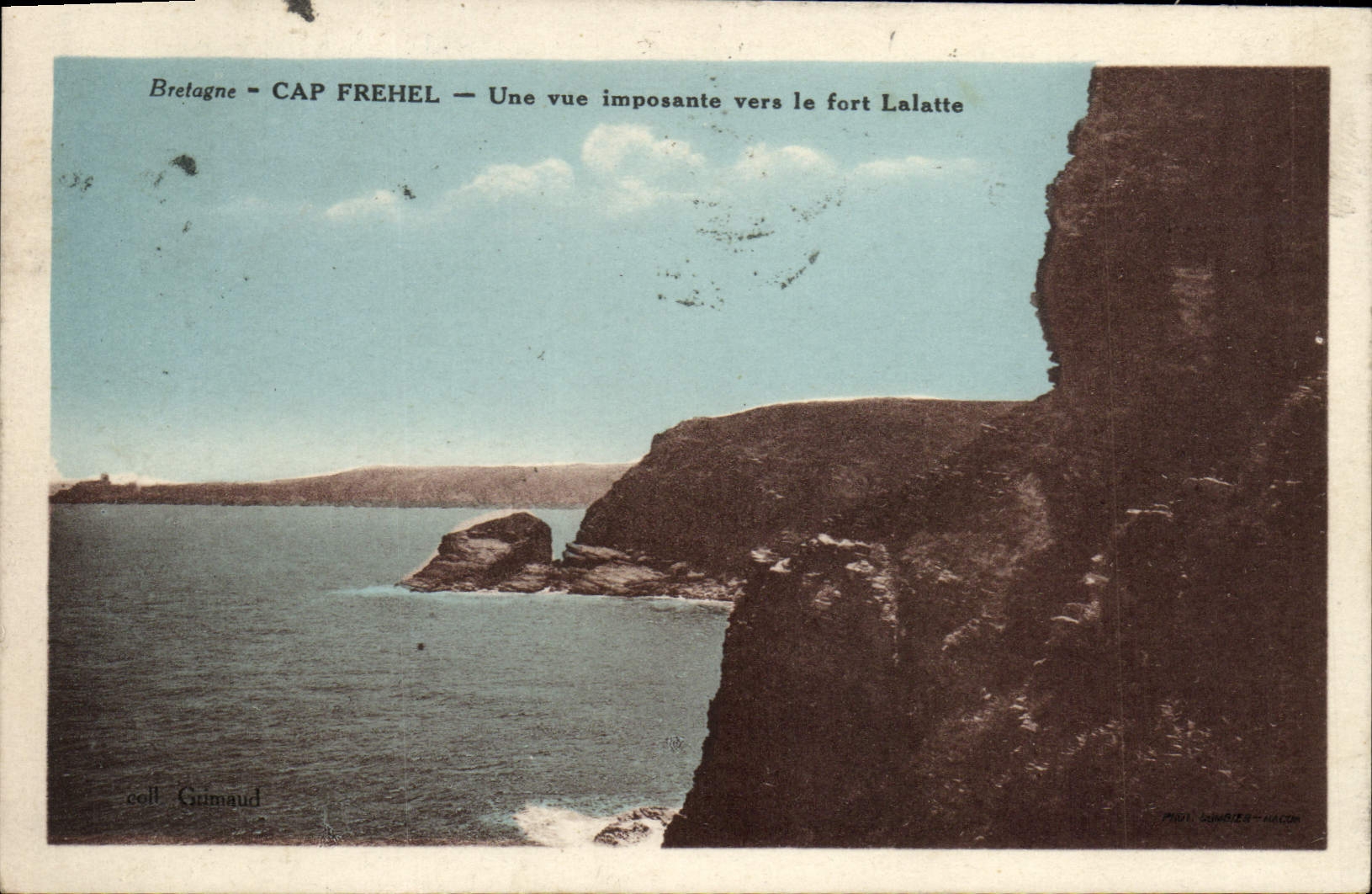 CPA Cap Frehel Une Vue Imposante Vers le Fort Lalatte