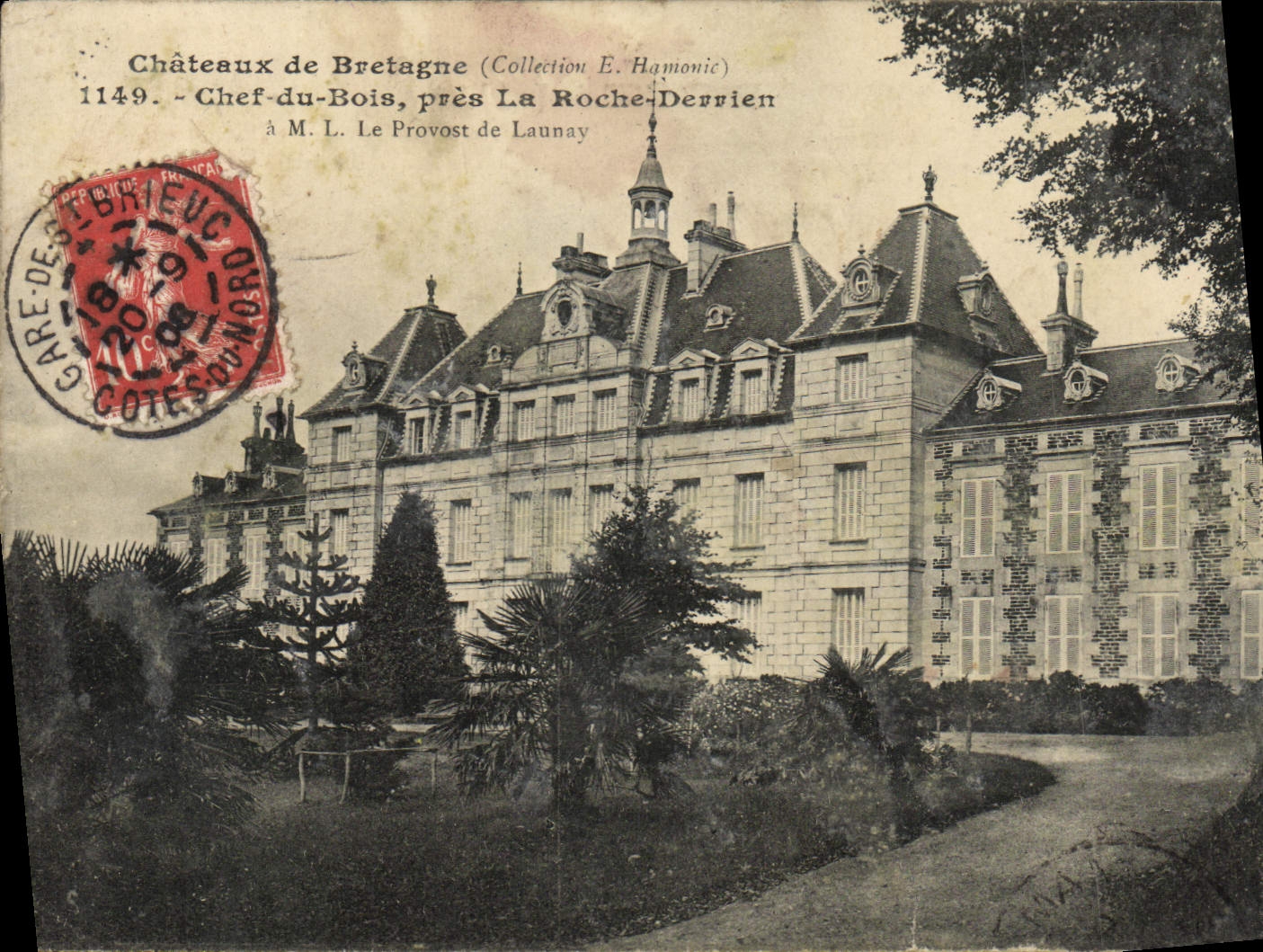 CPA Chateau de Bretagne Chef Du Bois Pres La Roche Derrien a M Le Provost de Launay