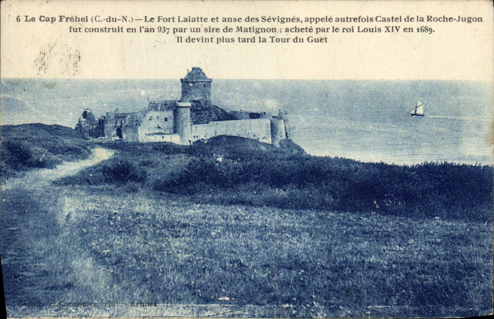 CPA Le Cap Frehel Le Fort Lalatte et Anse des Sevignes Castel de la Roche Jugon