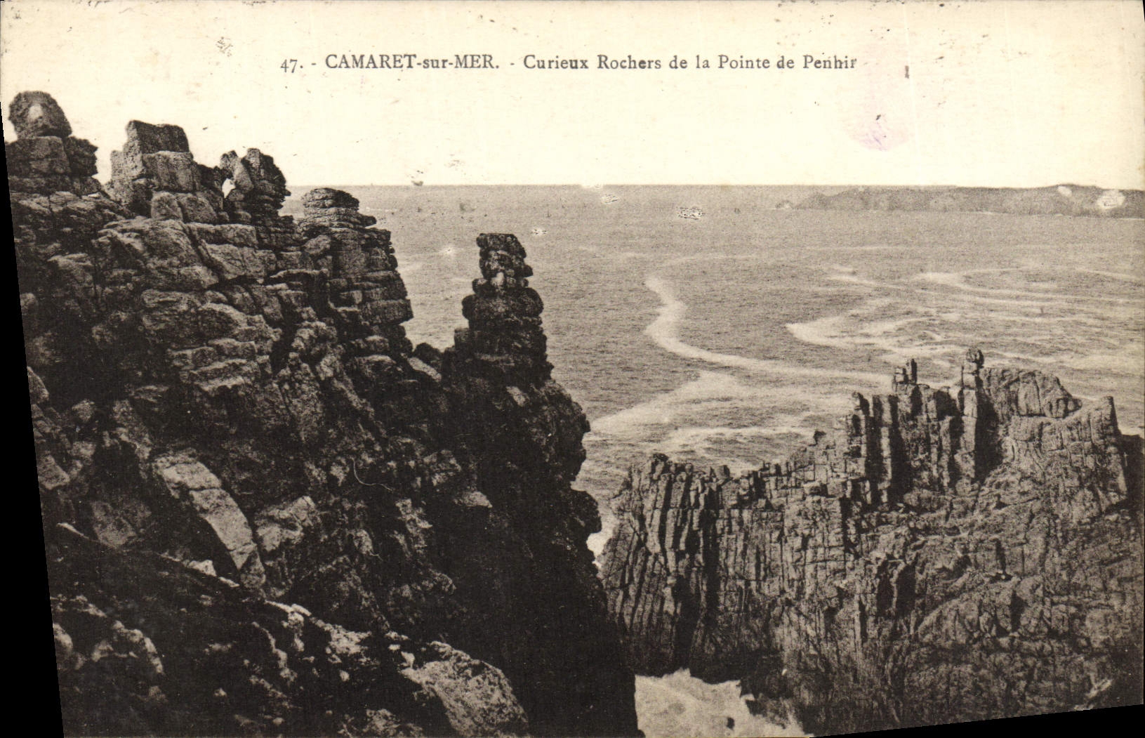 CPA Camaret sur Mer Curieux Rochers de la Pointe de Penhir