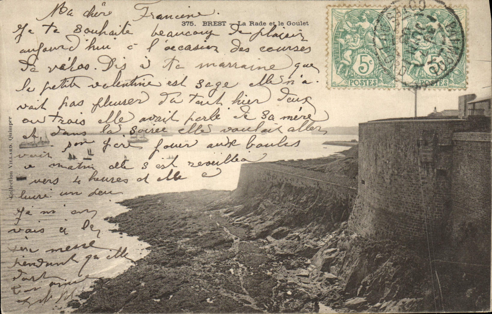 CPA Brest La rade et le Goulet 