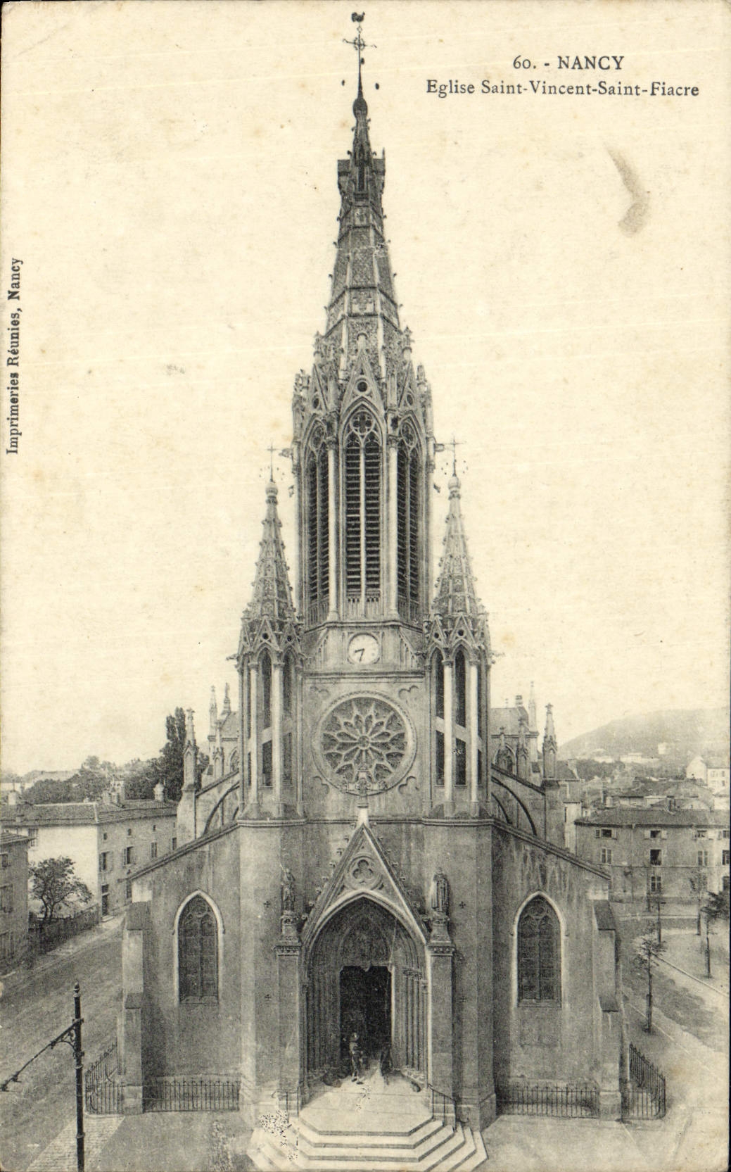 CPA Nancy Eglise Saint Vincent Saint Fiacre