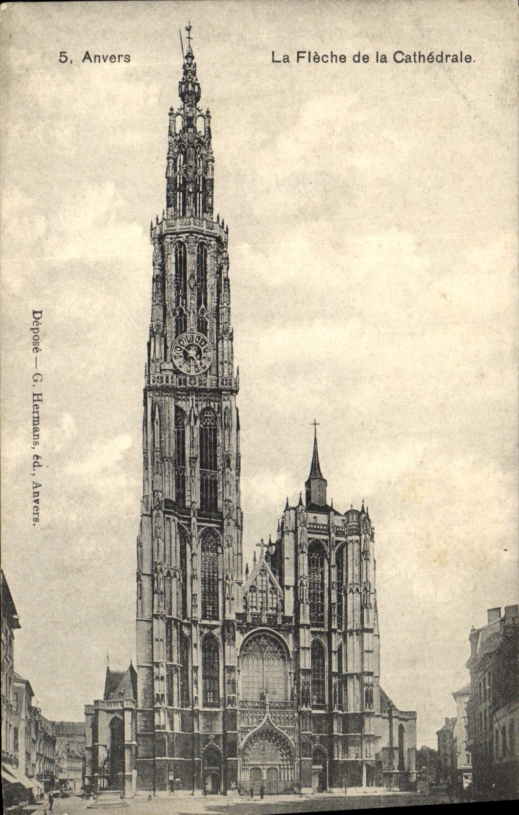 CPA Anvers La Fleche de la Cathedrale