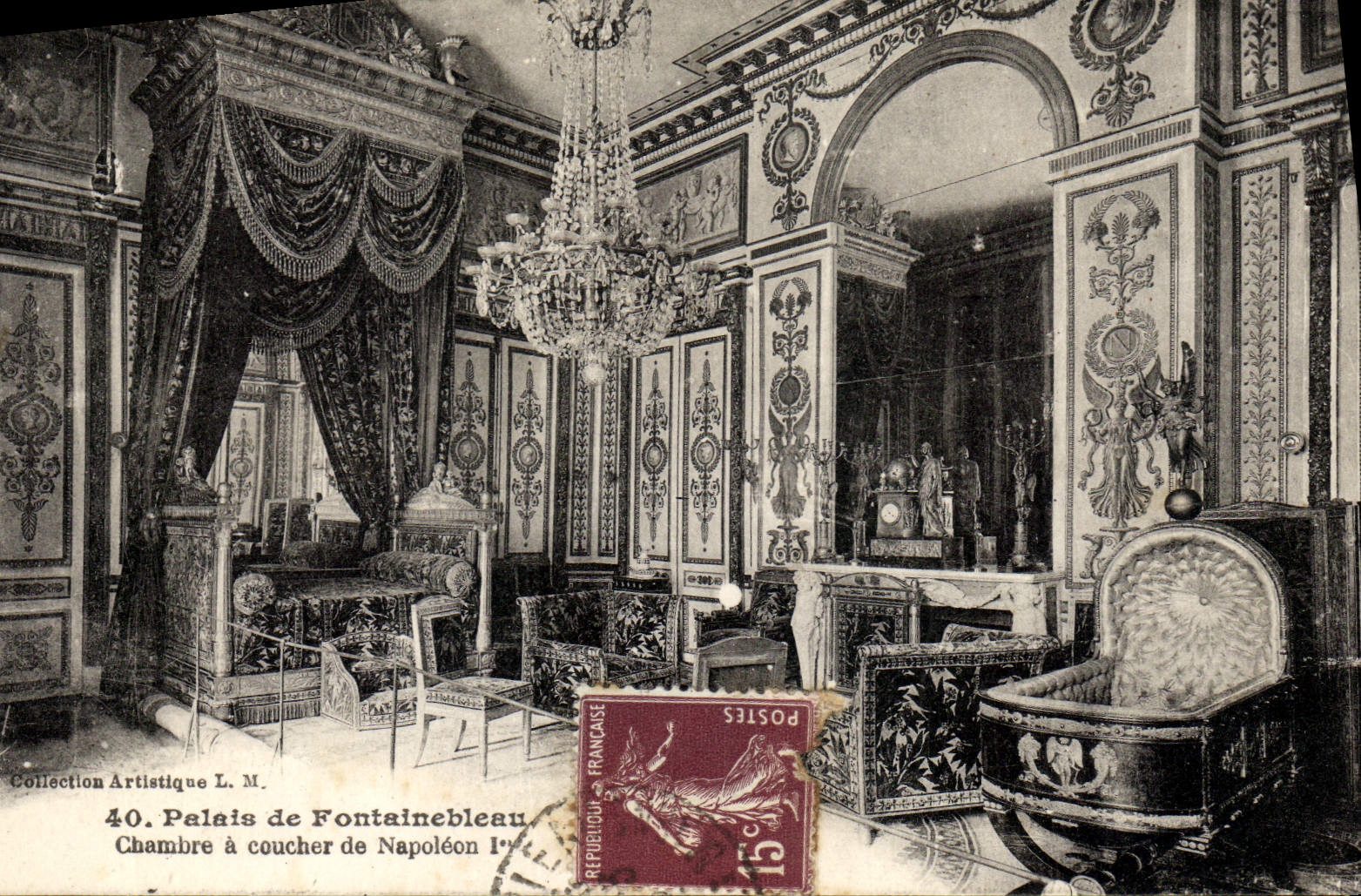 CPA Fontainebleau Palais de Chambre a Coucher de Napoleon 1er