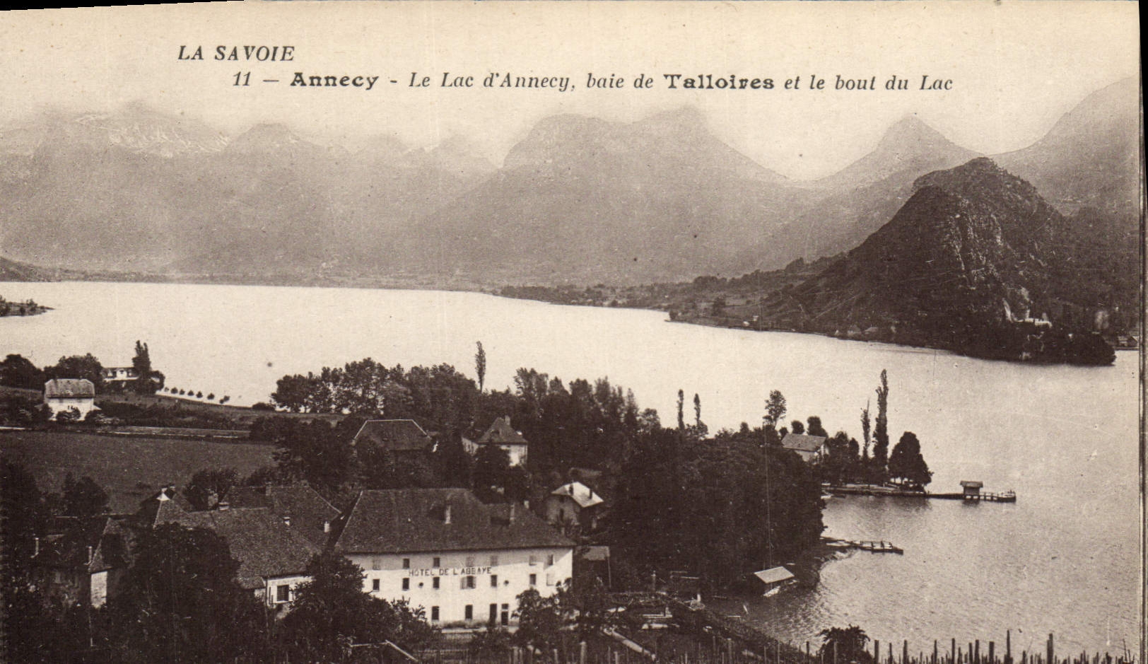 CPA Annecy le Lac d'Annecy Baie de Talloires et le Bout du Lac