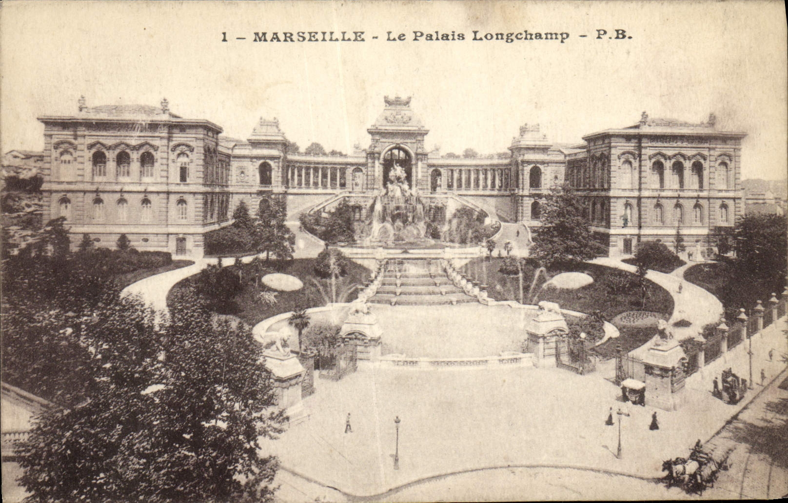 CPA Marseilles Le Palais Longchamp