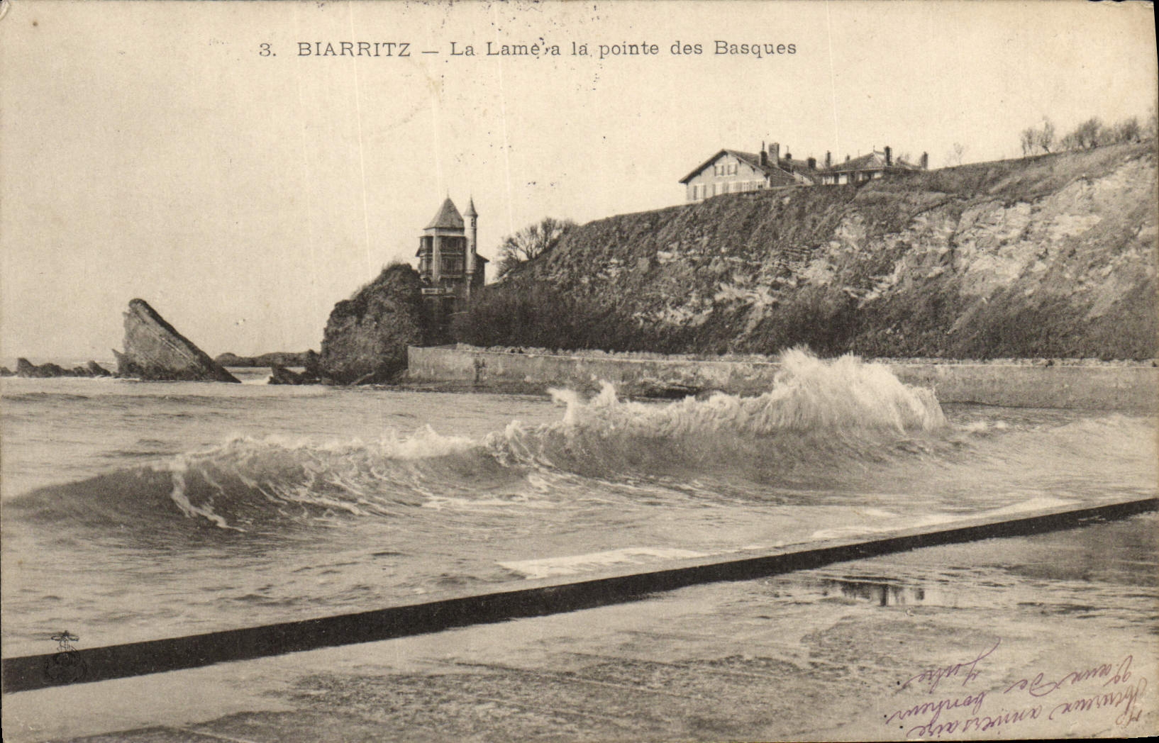 CPA Biarritz La Lamera la Pointe des Basques