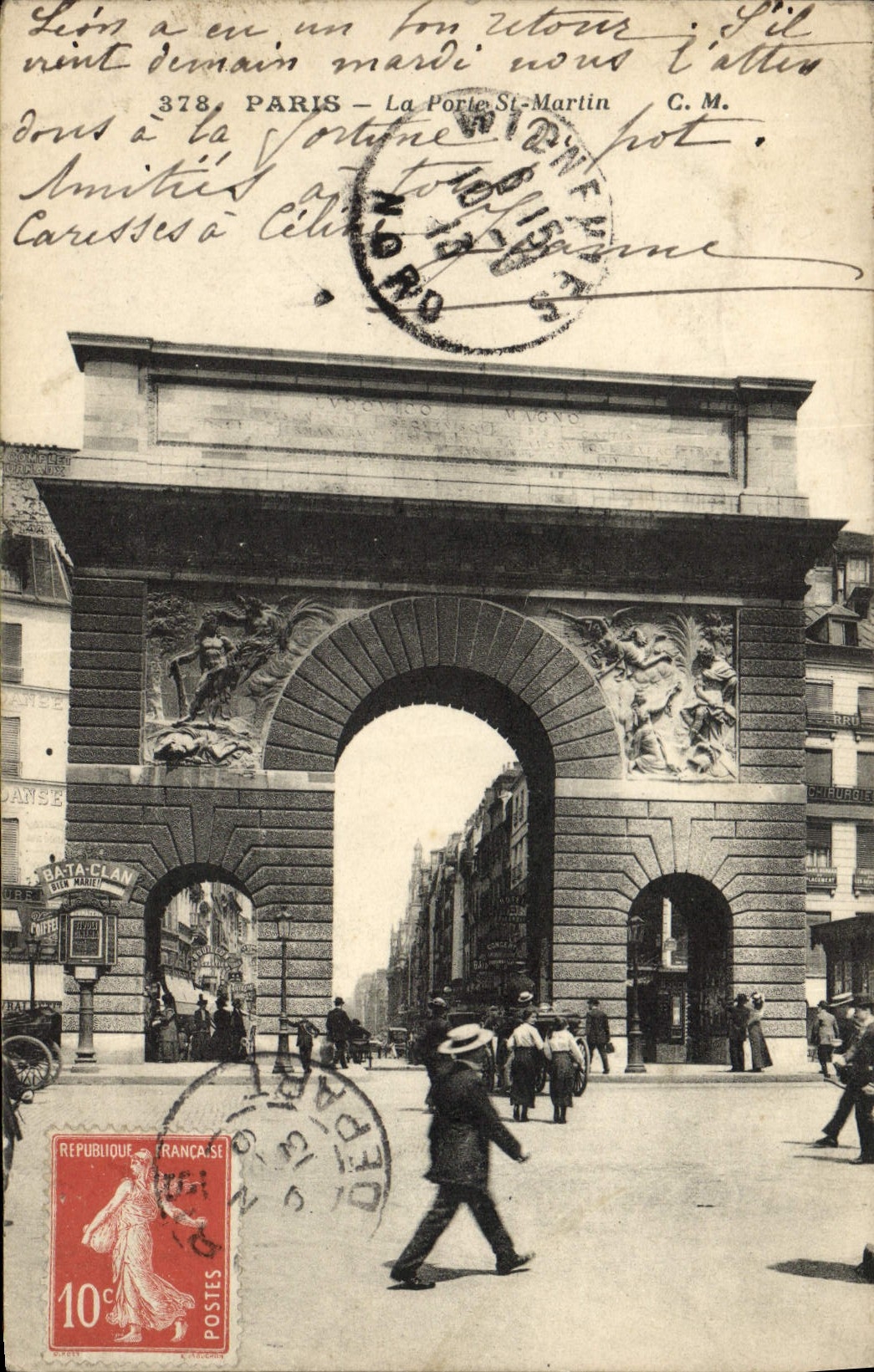 CPA Paris La Porte St Martin