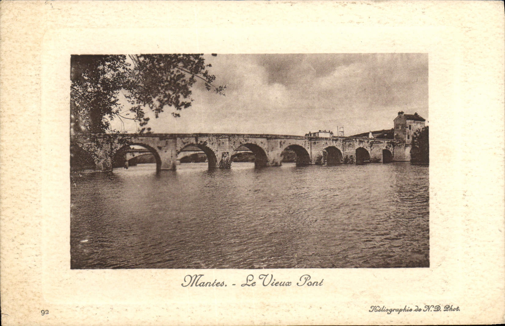 CPA Mantes Le Vieux Pont