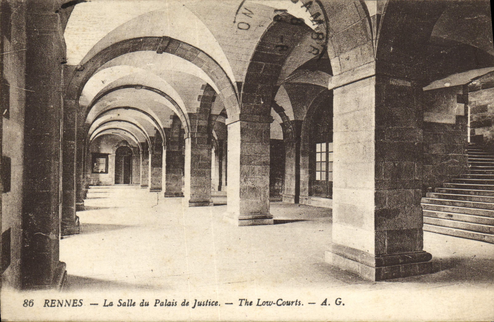 CPA Rennes La Salle du Palais de Justice 