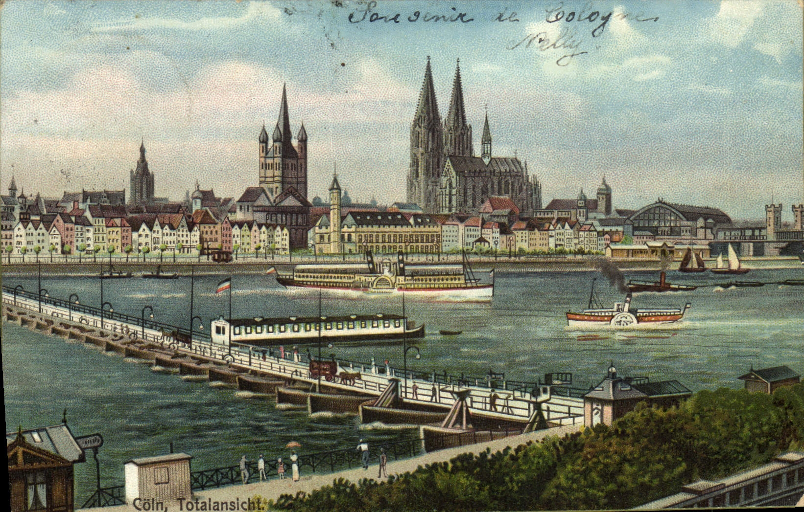 CPA Souvenir de Cologne 