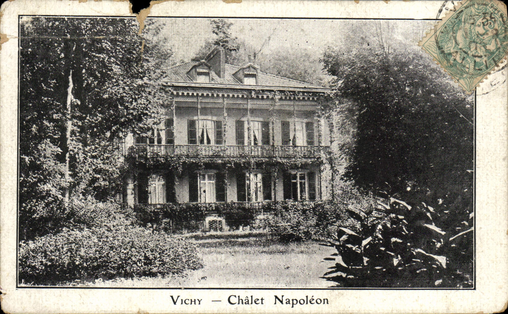 VINTAGE POSTCARD Vichy Napoleon Country cottage