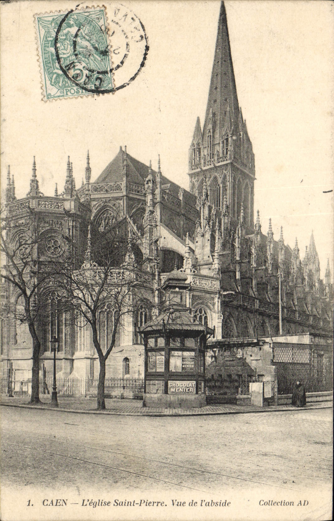 CPA Caen L'Eglise Saint Pierre Vue De L'Abside