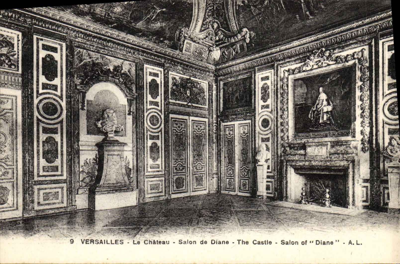 CPA Verasailles Le Chateau Salon de Diane 