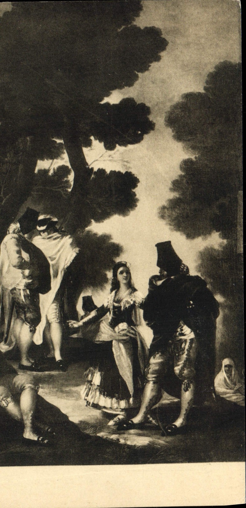 VINTAGE POSTCARD Goya the Maja Los Embozados Prado Madrid