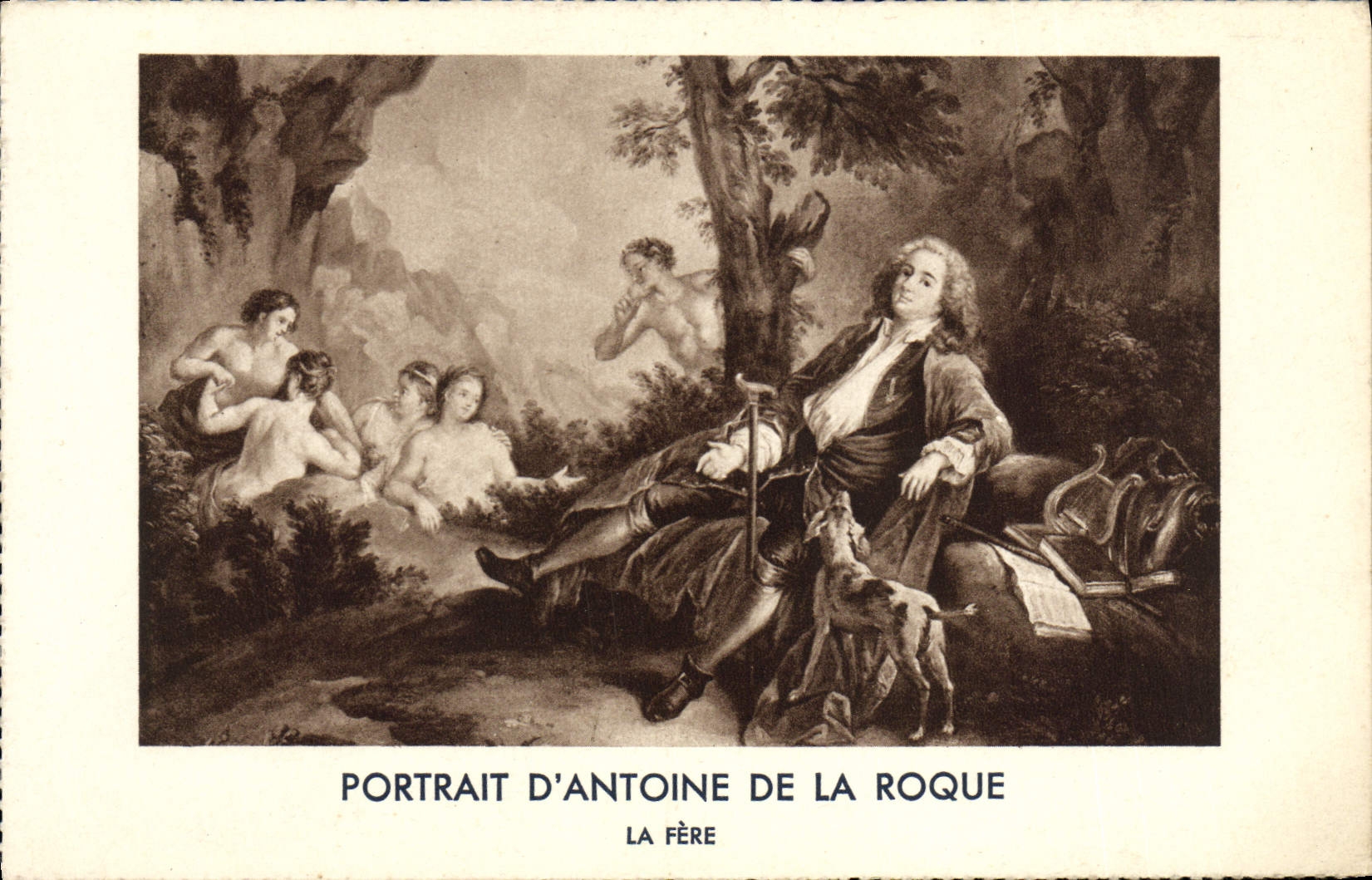 VINTAGE POSTCARD Portrait Of Antoine Of Castling Fere