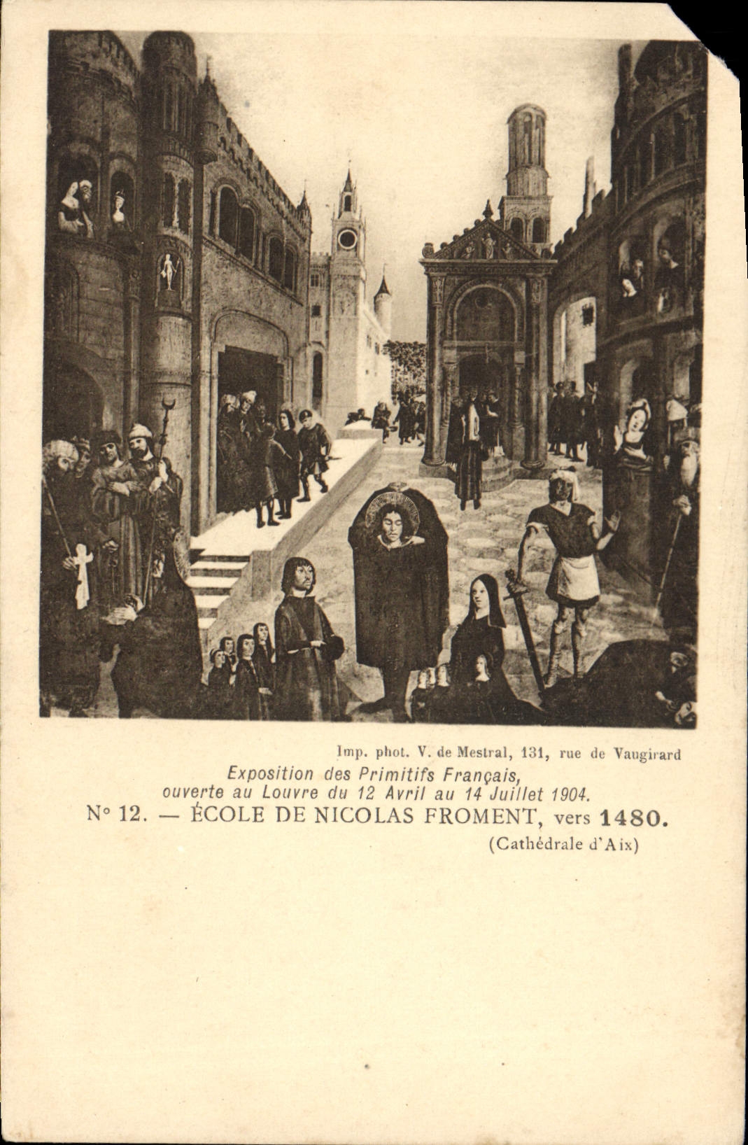 VINTAGE POSTCARD School Of Nicolas Wheat about 1480