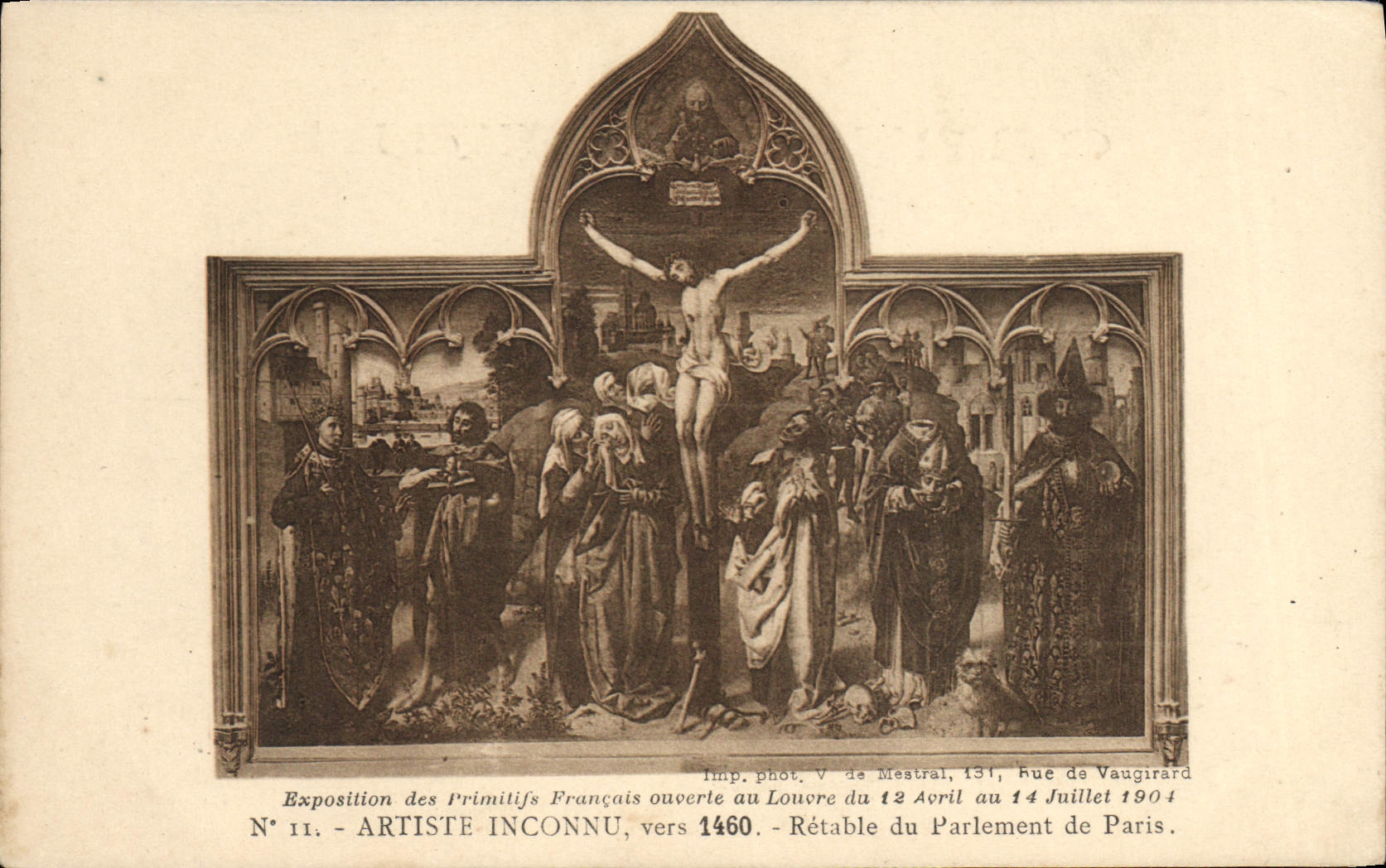 CPA Artiste Inconnu Vers Retable Du Parlement de Paris Louvre