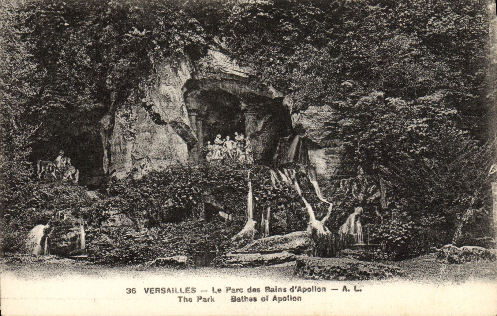 CPA Versailles Le parc des bains d'Apollon