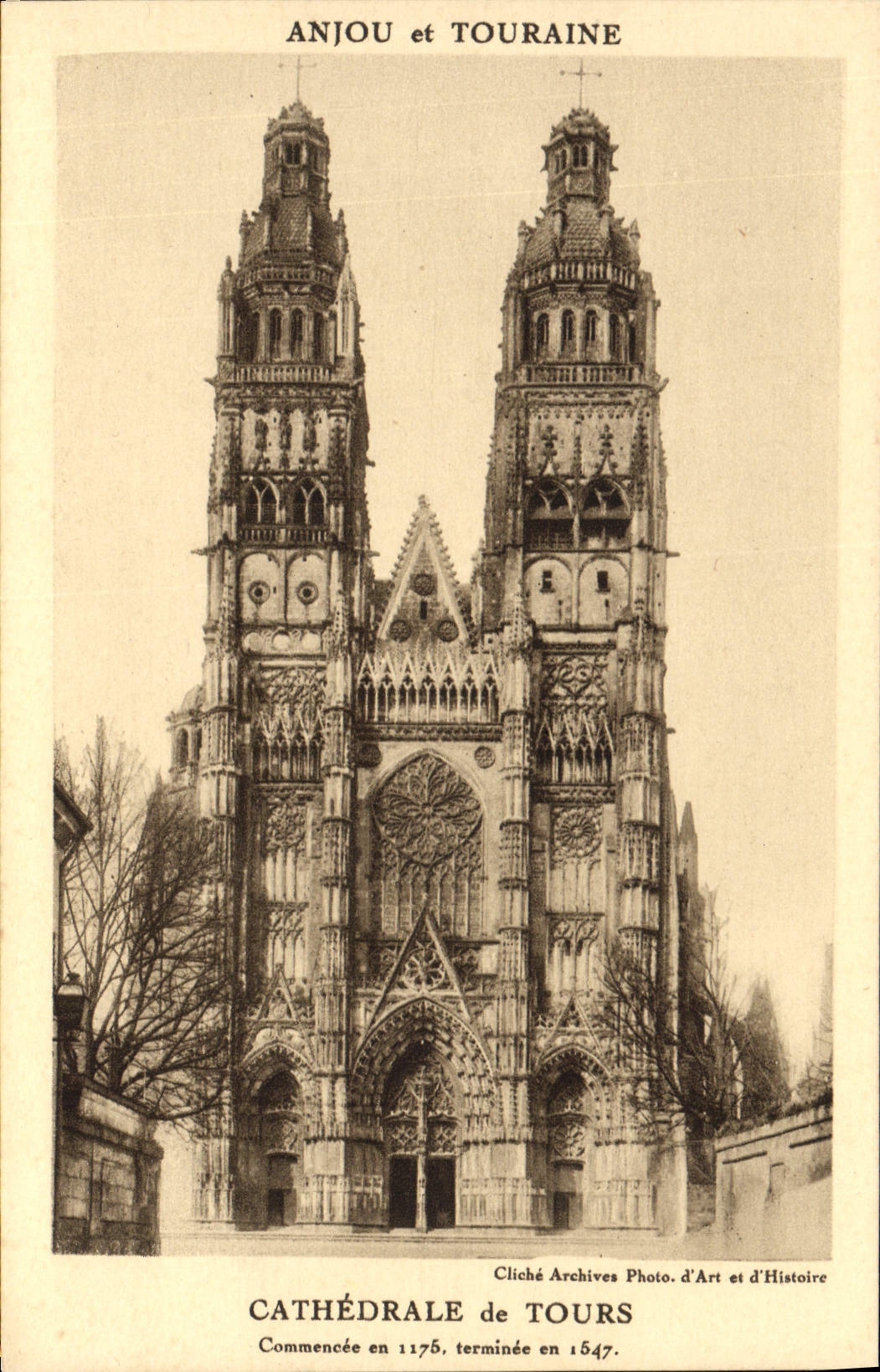 CPA Tours Cathedrale De Tours