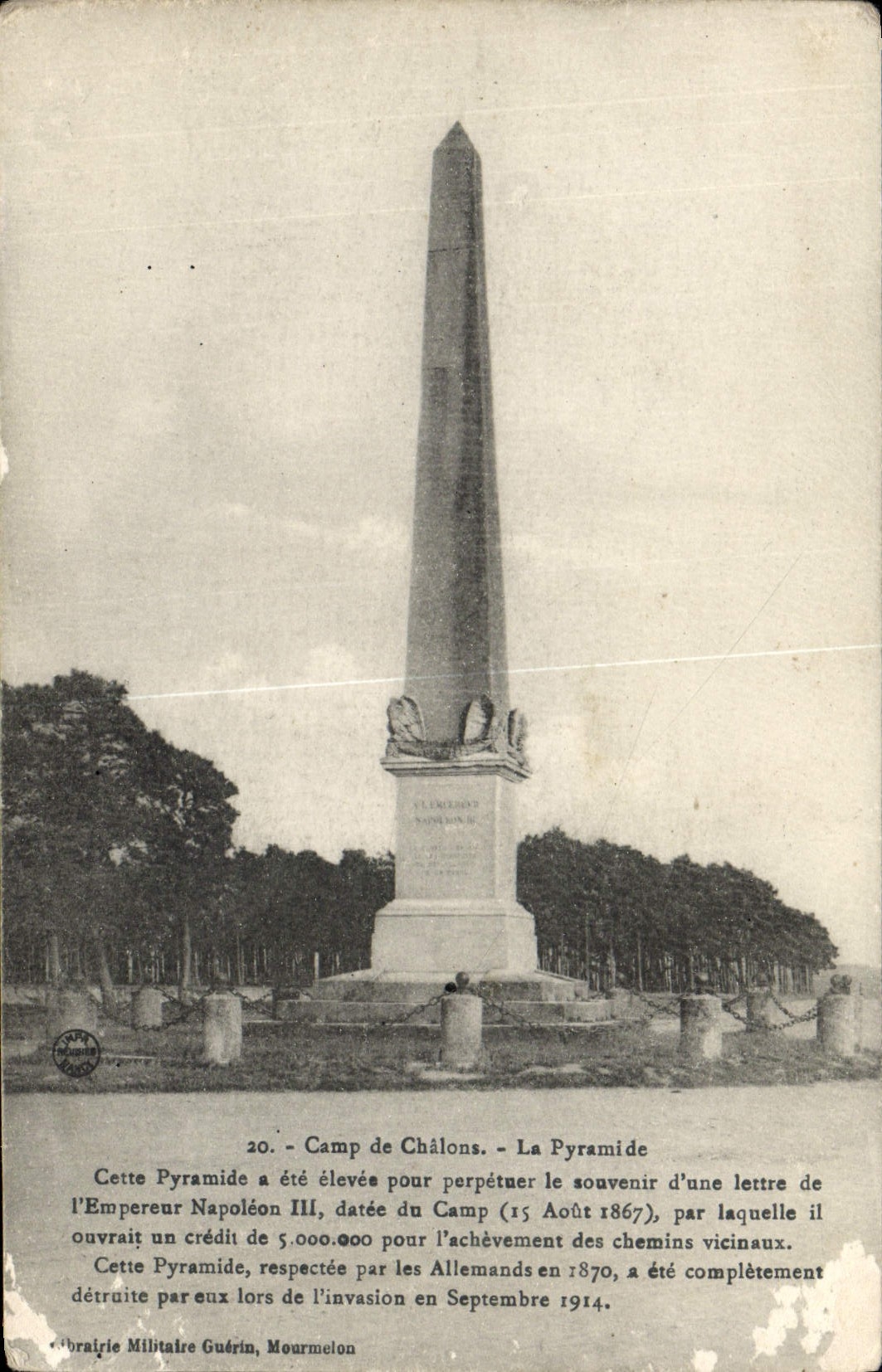 CPA Camp De Chalons La Pyramide