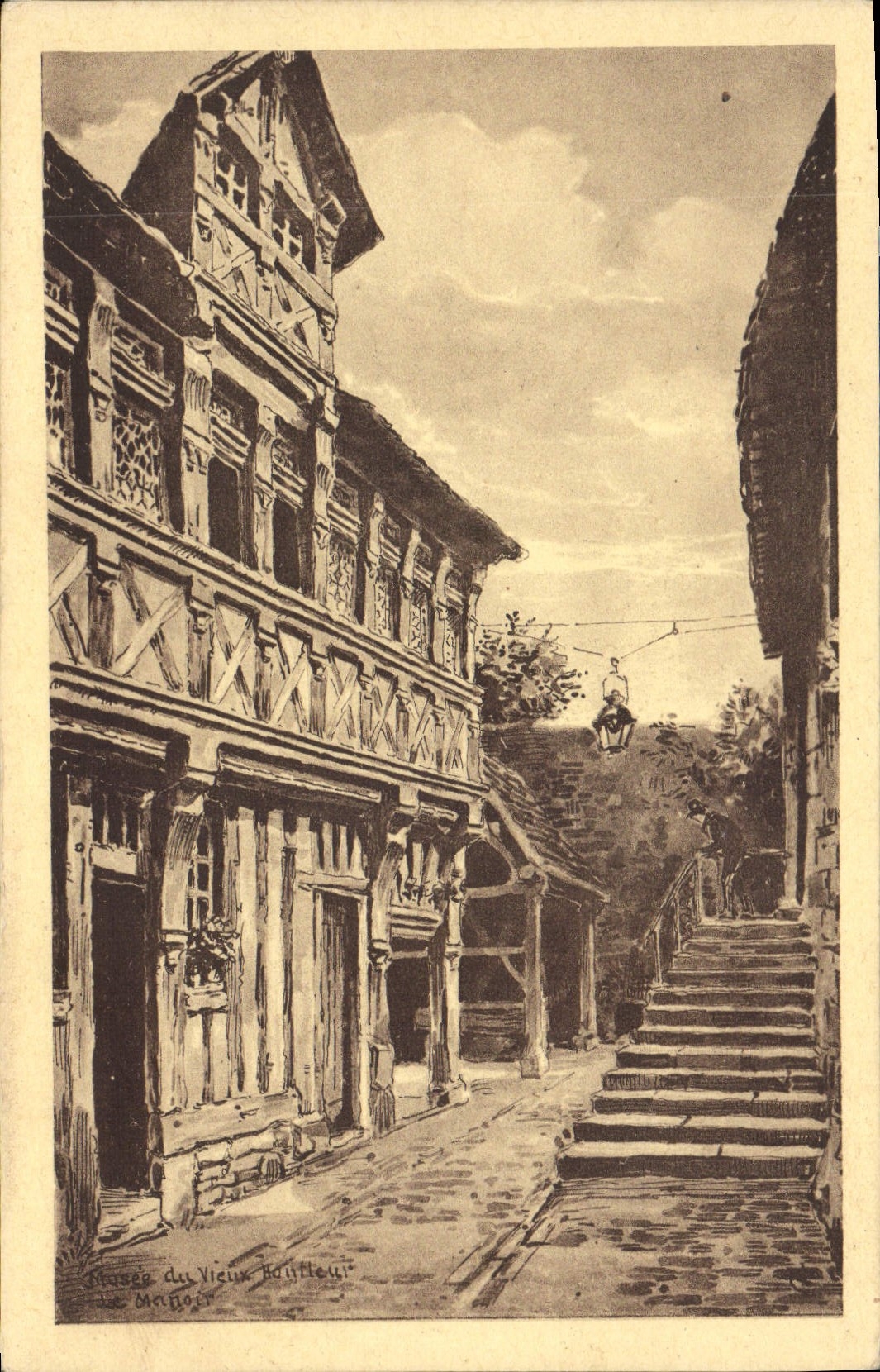 CPA Musee Du Vieux Honfleur Le Manoir