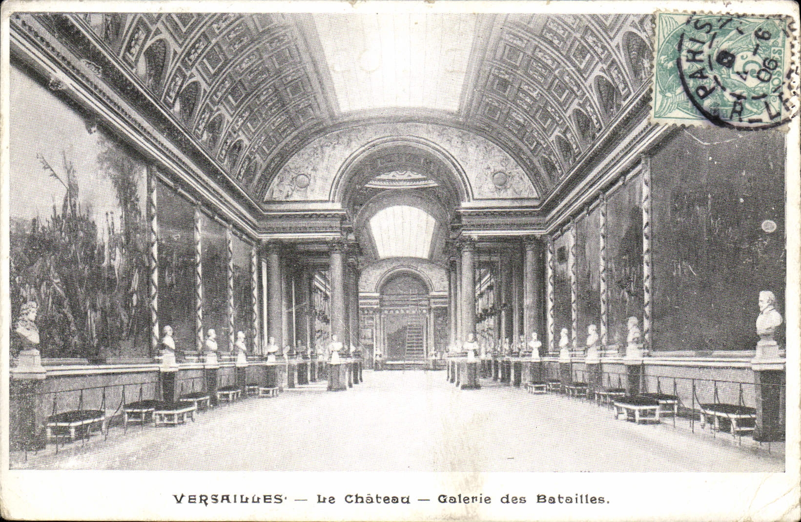 CPA Versailles Le Chateau Galerie Des Batailles