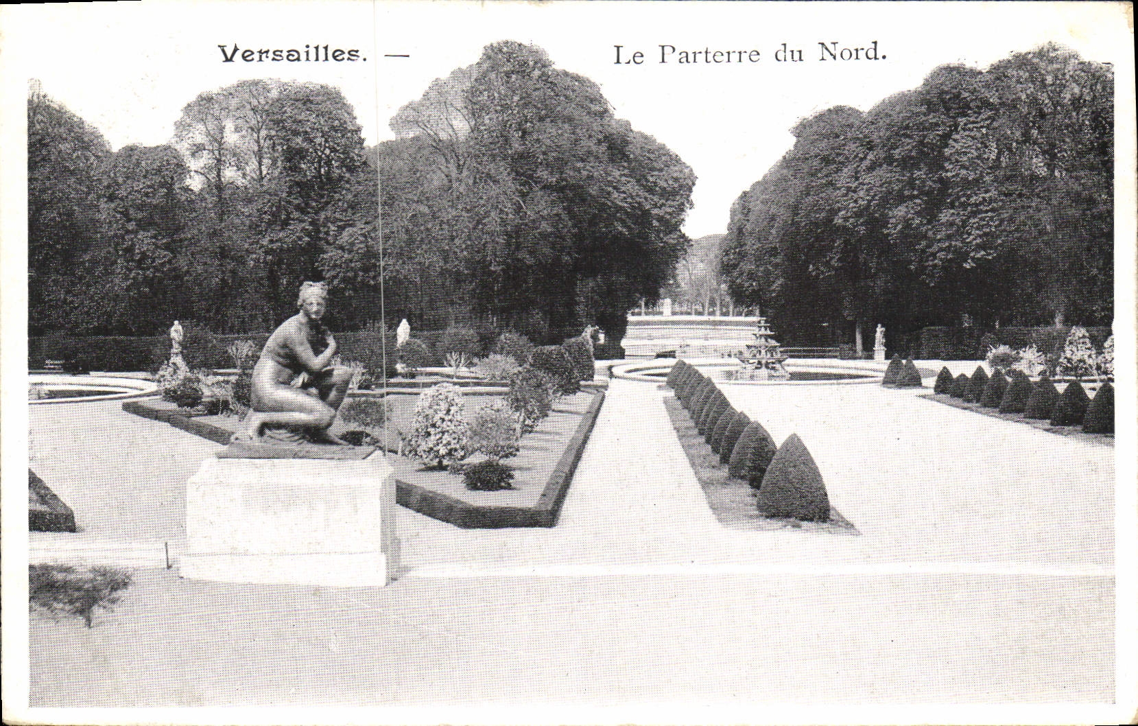 CPA Versailles Le Parterre Du Nord