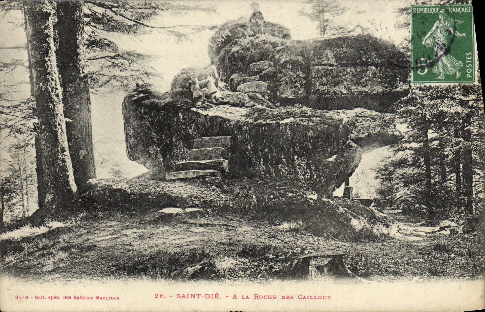 CPA Saint Die A La Roche Des Cailloux