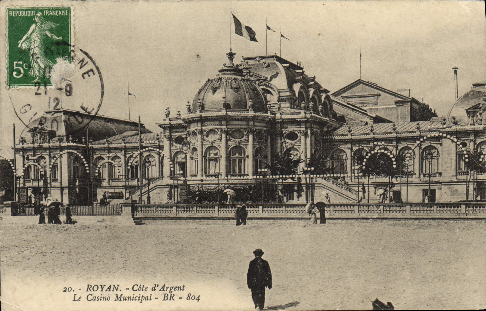 CPA Royan Cote d'Argent Le Casino Municipal