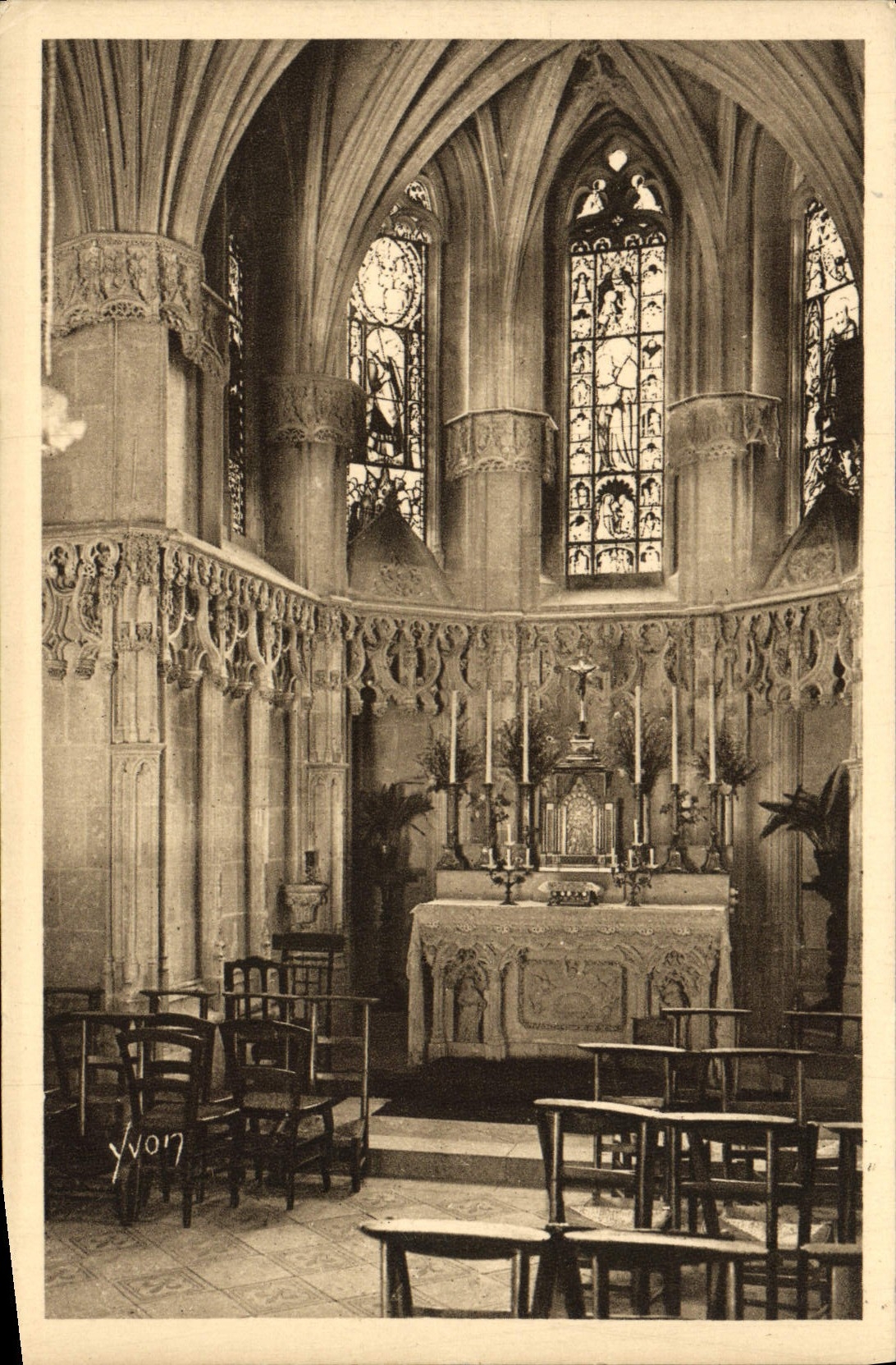 El castillo suave de Francia Loire ch4ateau de la POSTAL de la VENDIMIA de Amboise Interieur de la cámara acorazada Huberto Saint expulsa