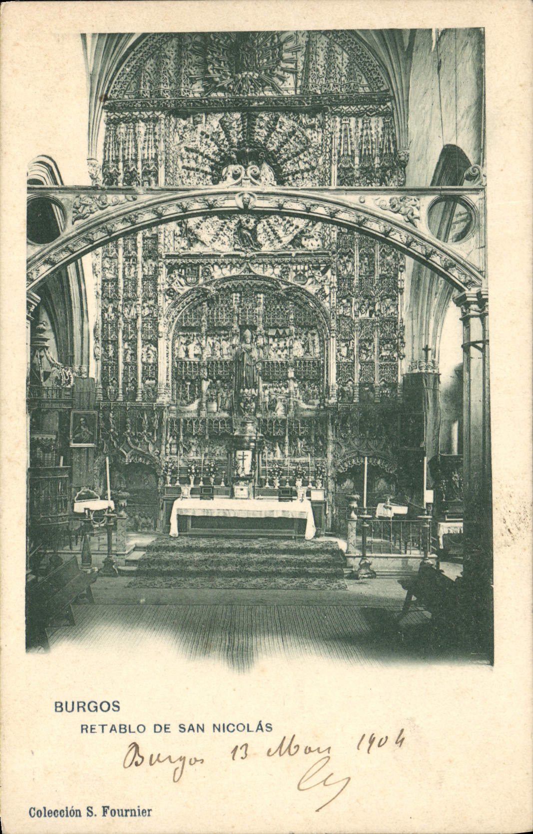 CPA Burgos Retablo De San Nicolas