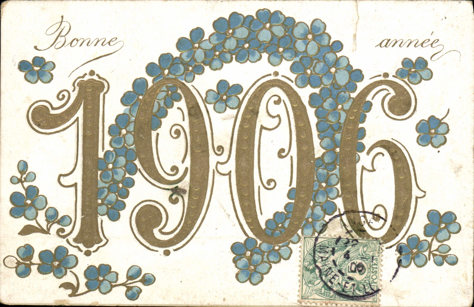 CPA Bonne Annee 1906