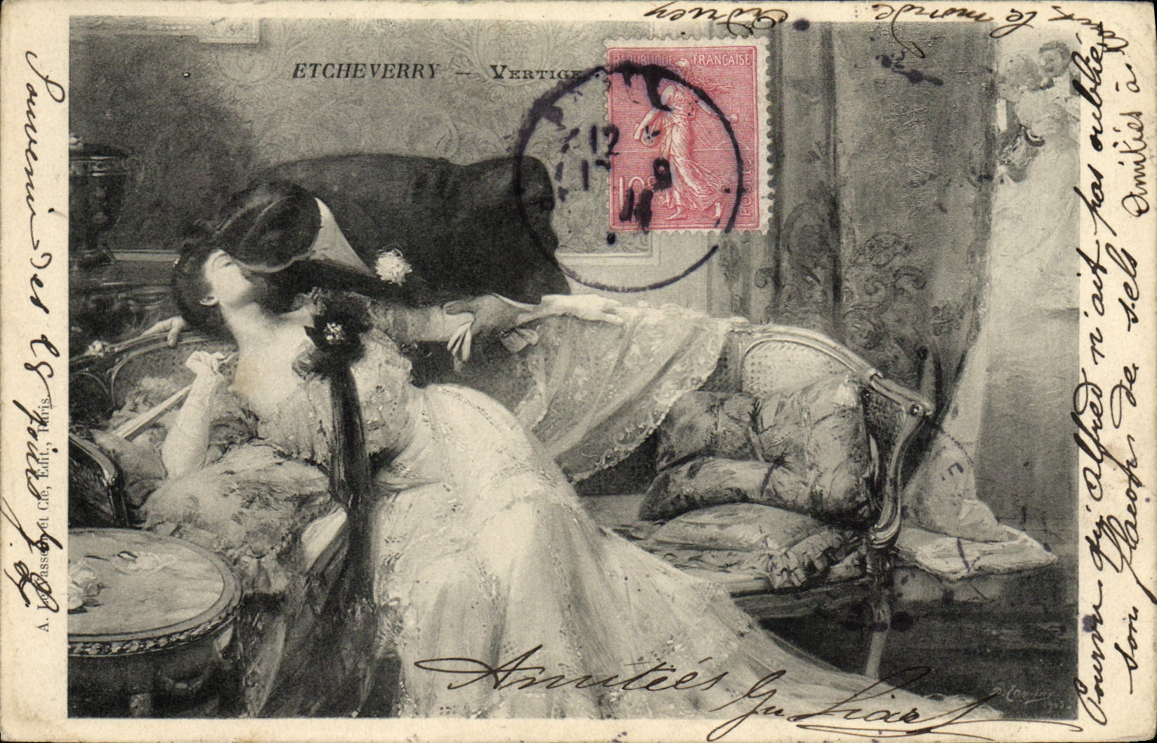 VINTAGE POSTCARD Etcheverry