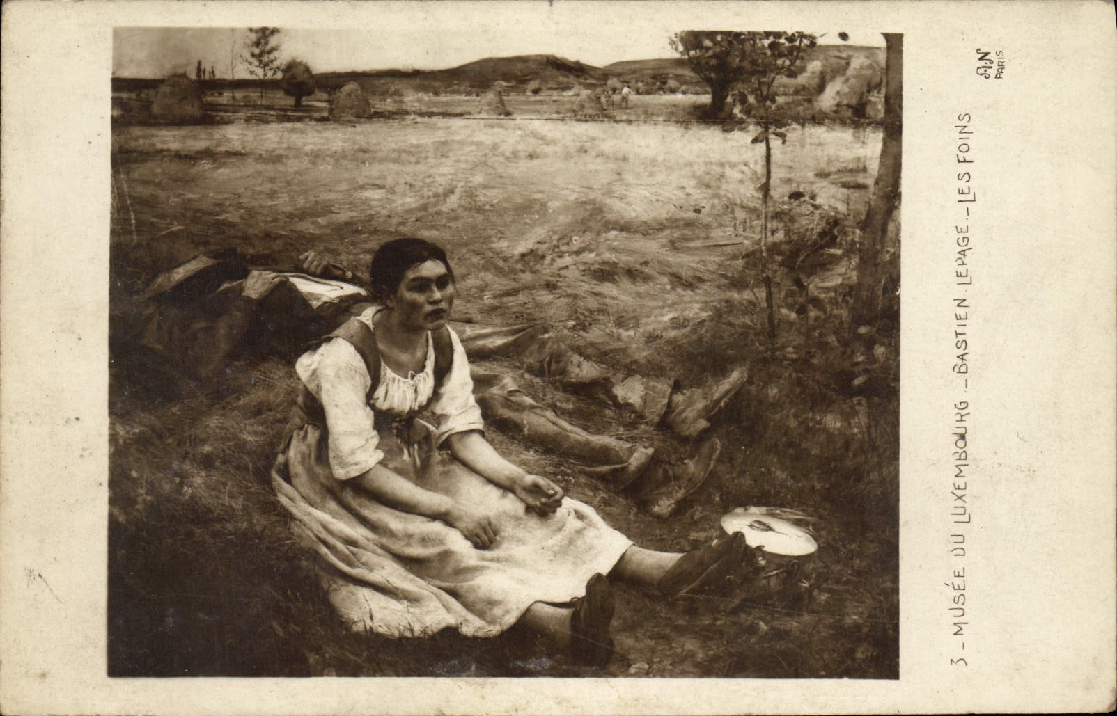 VINTAGE POSTCARD Museum Of Luxembourg Bastien Lerage Hays