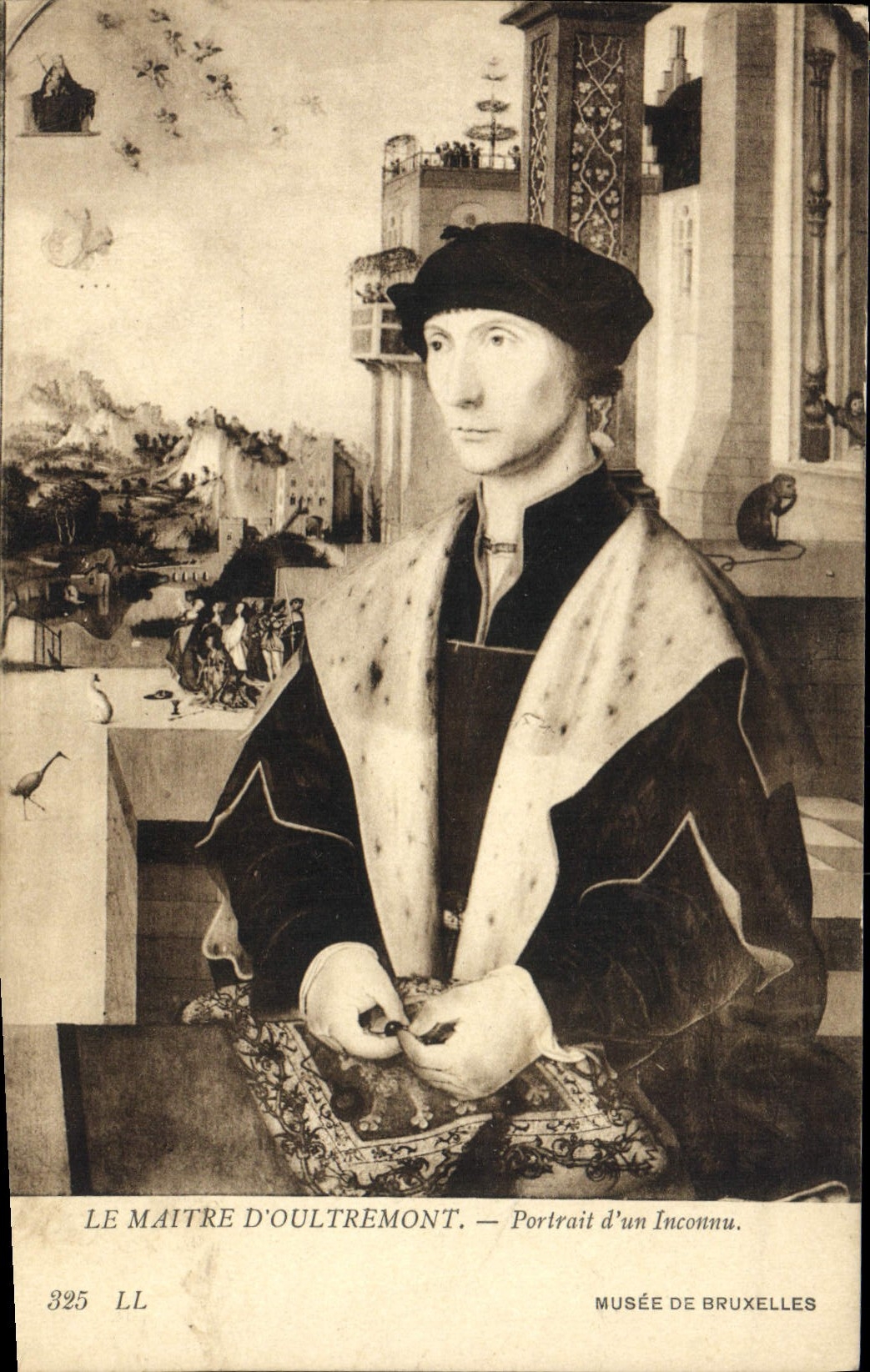 VINTAGE POSTCARD the Master D' Oultremont Carried of an Unknown Museum Of Brussels