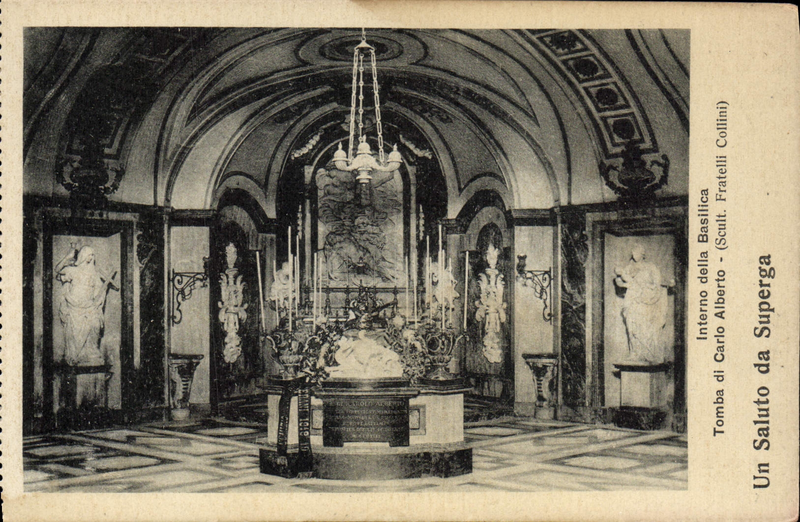 Di Cario Alberto de la POSTAL de la VENDIMIA de Interno Della Basilica Fell