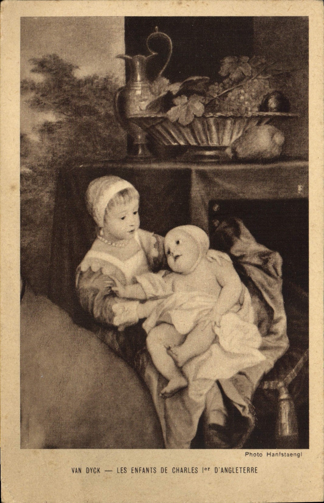 VINTAGE POSTCARD Van Dyck Children Of Charles 1st of England Paris
