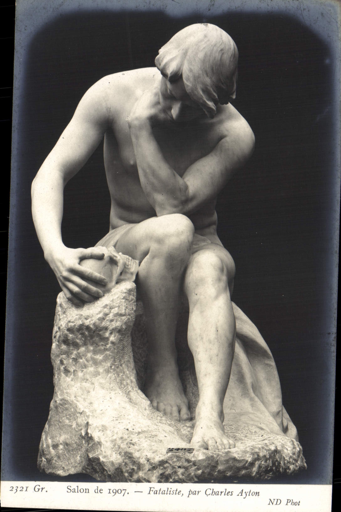 Sala de estar de la POSTAL de la VENDIMIA del Fatalist 1907 de Charles Ayton