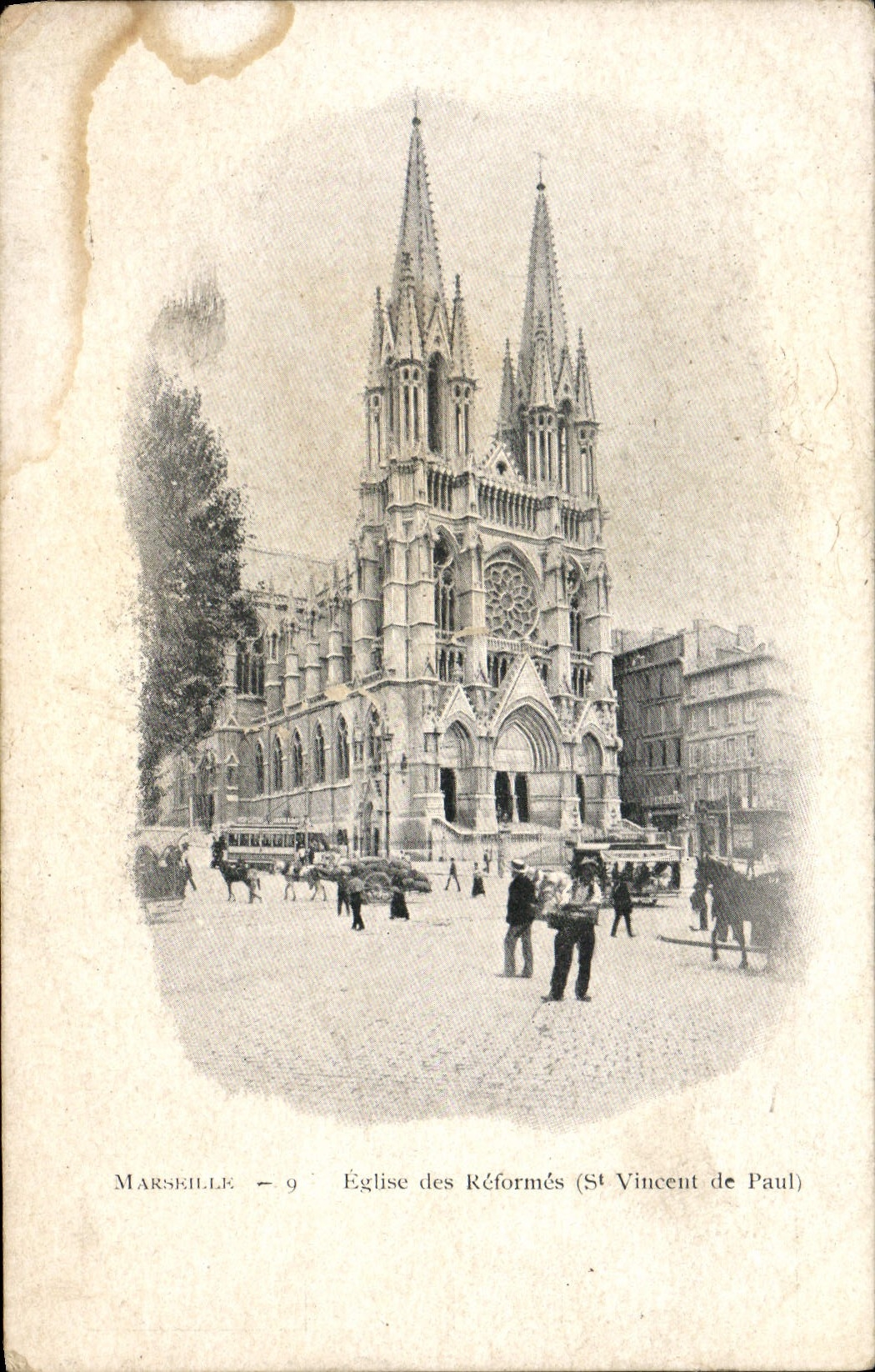 CPA Marseille Eglise Des Reformes St Vincent de Paul