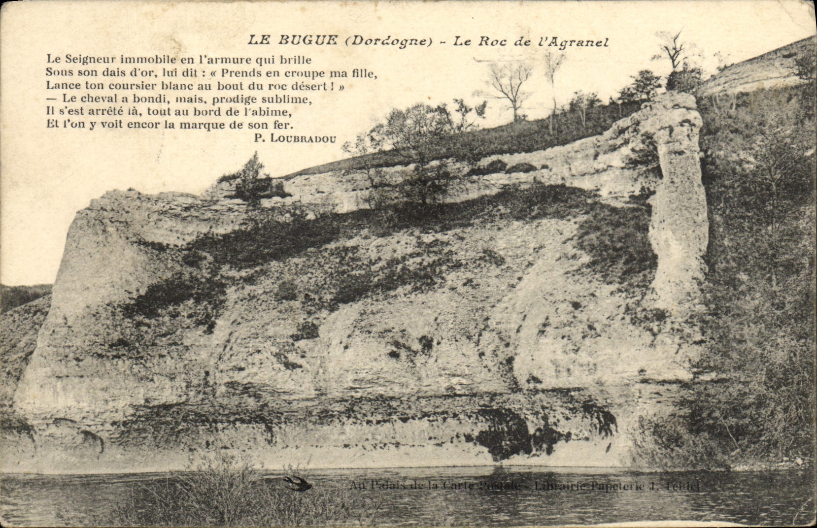 CPA Le Bugue Le Roc De l'Agranel