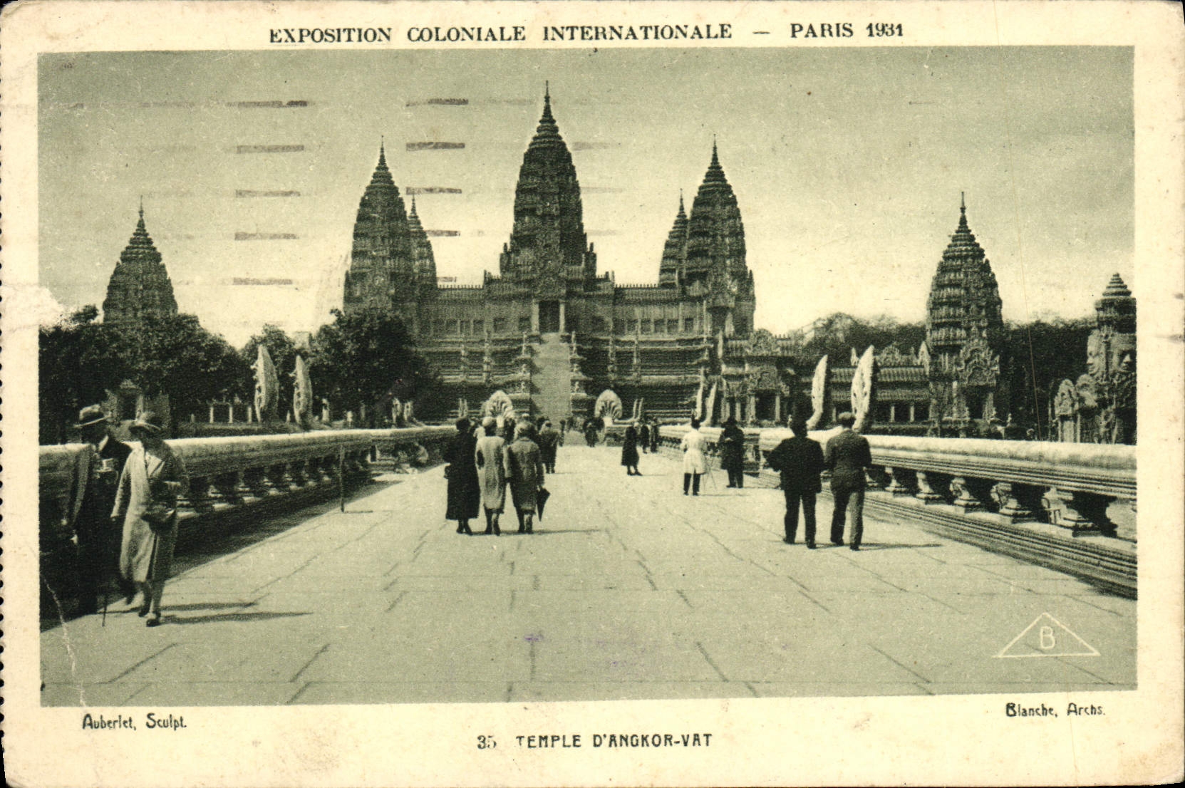 CPA Paris Expostion Coloniale Internationale 1931 Temple d'Angkor Vat