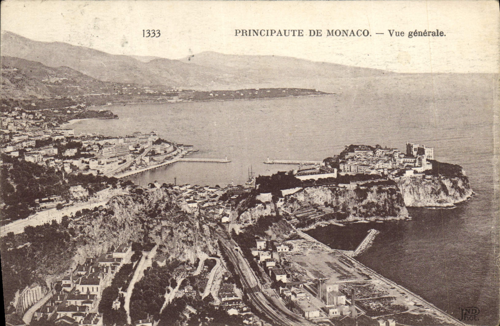 CPA Monaco Principaute Vue Generale