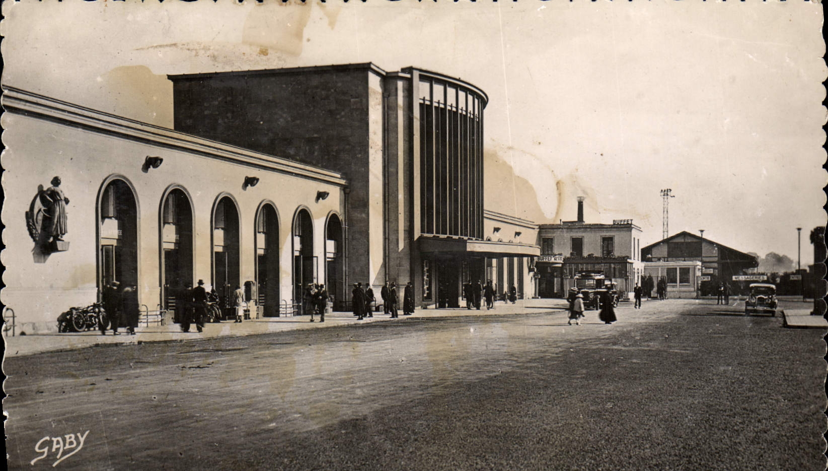 MODERN CARD Caen Train station of Etot