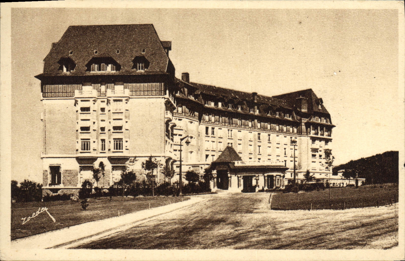 POSTAL Vittel de la VENDIMIA el hotel de la ermita